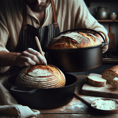 Cum să gătești pâine crocantă și pufoasă ca la brutăria preferată folosind un ceaun din fontă