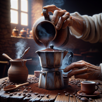 Metode de preparare a cafelei folosind ibricul