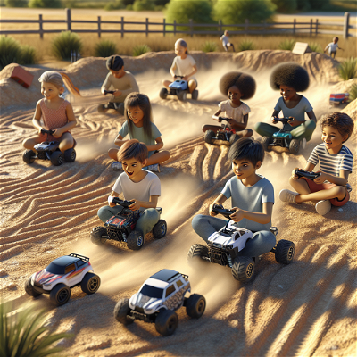 Jocuri de exterior pentru copii: descoperă aventura off-road cu mașinuțe telecomandate