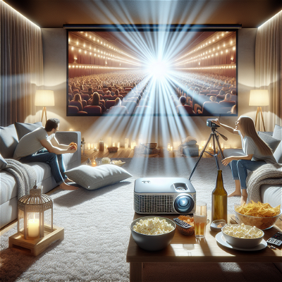 Experiența cinematografică la tine acasă: cum poți transforma orice încăpere într-o sală de cinema cu un proiector portabil